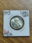 1943 P Steel Cent WWII Wartime Penny BU Brilliant Uncirculated MS+ Coin (14459)