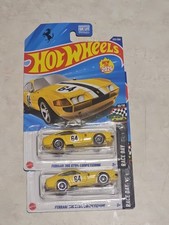 Hot Wheels 2025 Ferrari 365 GTB4 Competizione Yellow Lot of 2 New Sealed VHTF