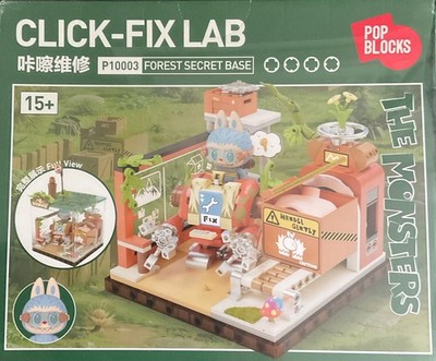SEALED! POP BLOCKS Click-Fix Lab Forest Secret Base 450pcs LABUBU Set P10003