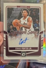 2024-25 Panini Donruss Optic - Signature Series Craig Porter Jr., Craig...