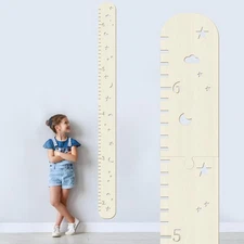 Wooden Growth Chart for KidsHeight Chart for Boy GirlsMeasuring Board for