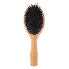 Hair Brush Boar Bristle Hair Brush with Nylon Pins Bamboo Paddle Detangler4173