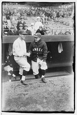 Washington DC Bucky Harris Miller Huggins 1925 Baseball Managers Handshake