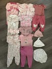 0-3 Month Baby Girl Clothing Lot, 14 Items, Carter’s, Chick Pea, Bundles