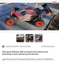 Rovan V5 SLT (🔥32cc) 1/5 scale 4WD RC Buggy Losi 5T 5B Compatible (Red)