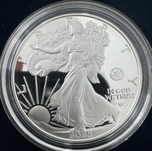 250th Anniversary US Army American Eagle One Ounce Silver Proof Mint Coin - NEW