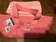 New Trader Joe's Pink Insulated MINI Cooler Reusable Lunch Bag sold out
