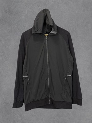 Solomon Jacket Mens Medium Black Hoodie Outdoor Ski Gorpcore Full Zip Walking