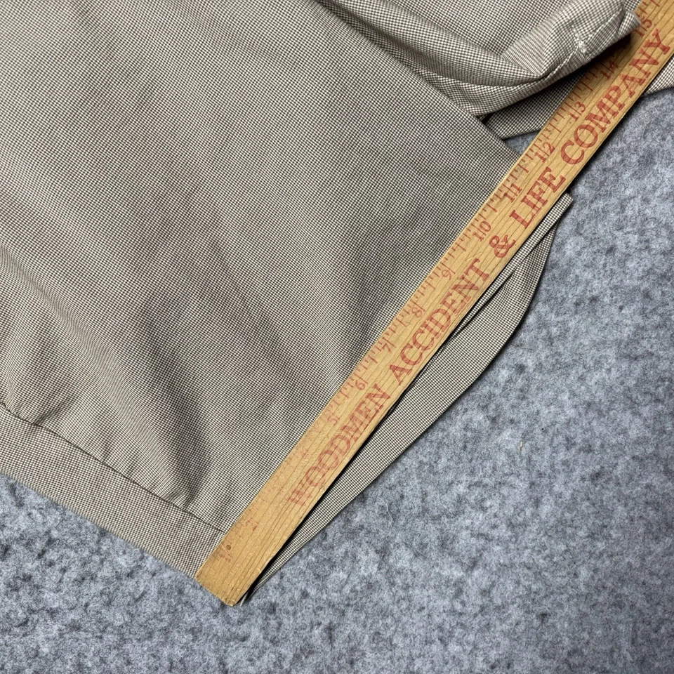 Шорты мужские Banana Republic Chino 34x7 бежевые маленькие клетчатые опрятные повседневные - Изображение 3 из 4