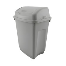 Image of PLASTIC SWING TOP LID WASTE BIN KITCHEN HOME OFFICE RUBBISH DUST PAPER BINS