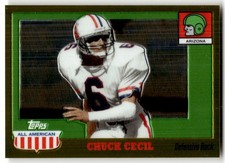 2005 Topps All American Chuck Cecil Gold Chrome #/555 #72
