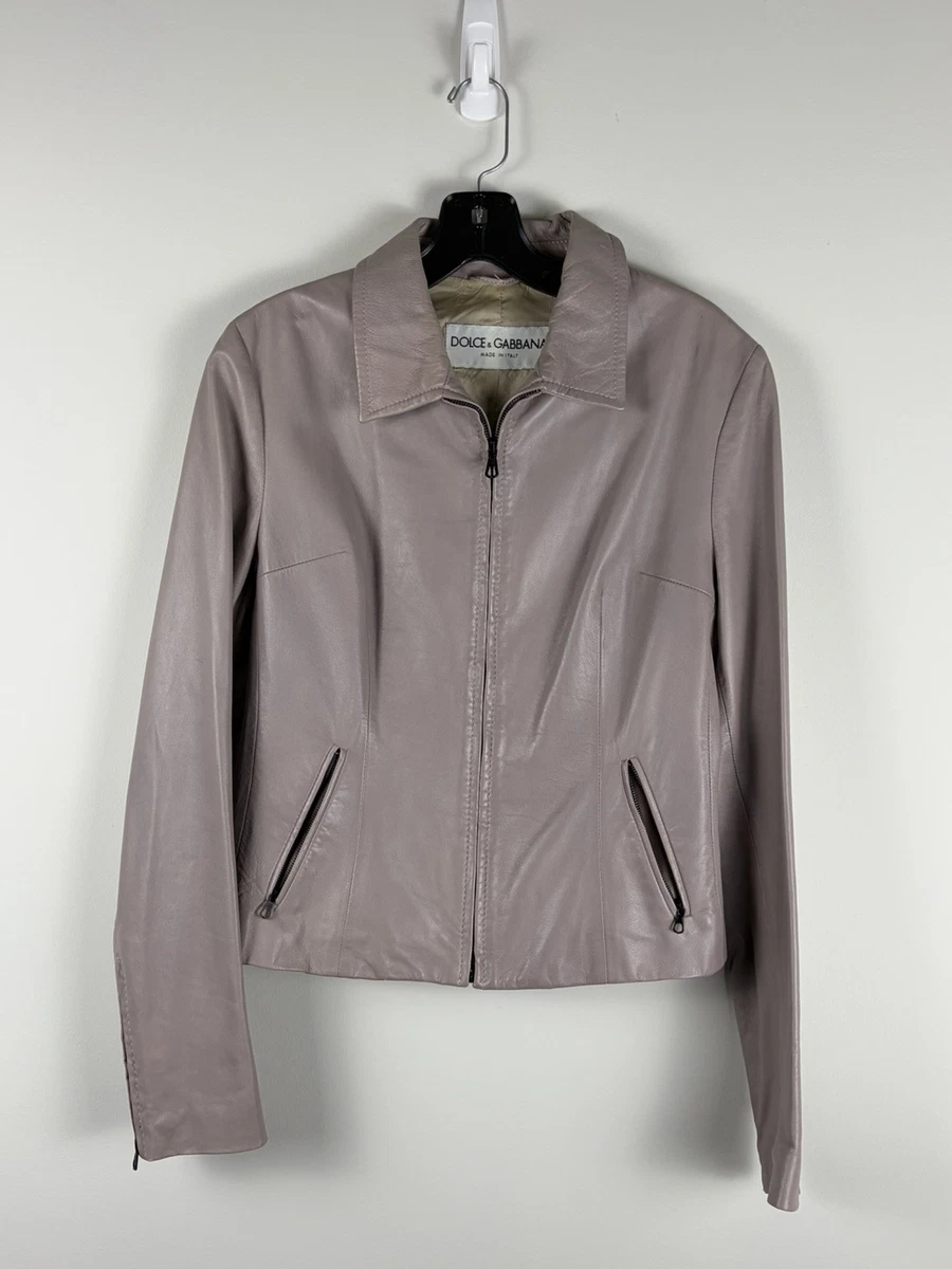 Dolce&Gabbana Leather Outer Shell Coats, Jackets & Vests for Women