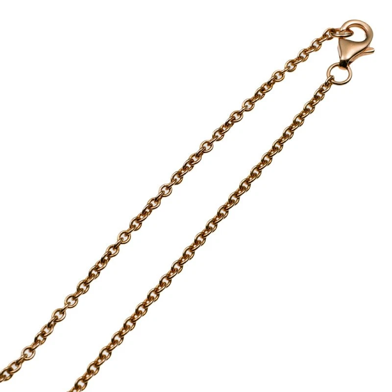 Auténtico brazalete CARTIER Baby Love cadena oro rosa 18 quilates anillo doble encanto Foto 3 de 4