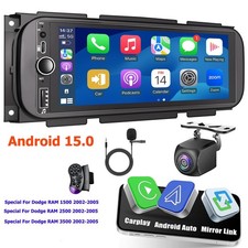 Car Stereo Radio For 2002-2005 Dodge Ram 1500 2500 3500 Android 15 Carplay Gps