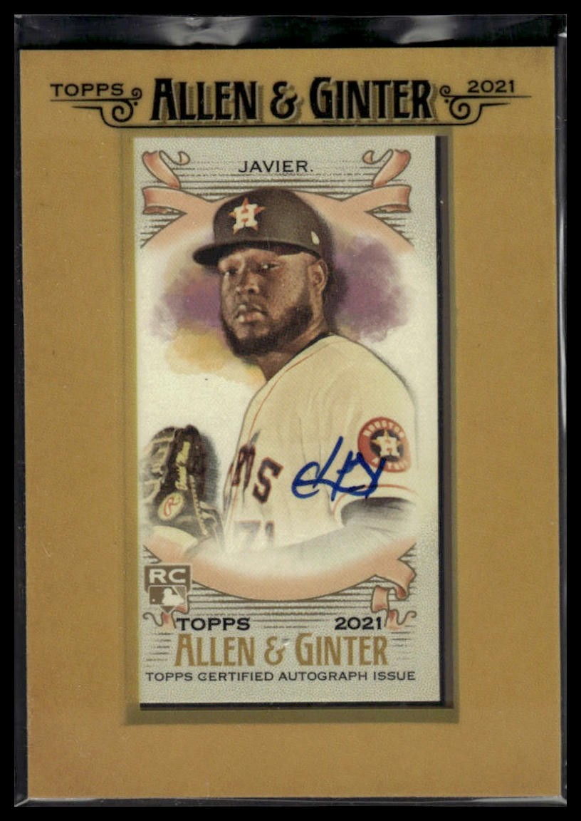 2021 Topps Allen & Ginter #FMA-CJ Cristian Javier Framed Mini Baseball auto