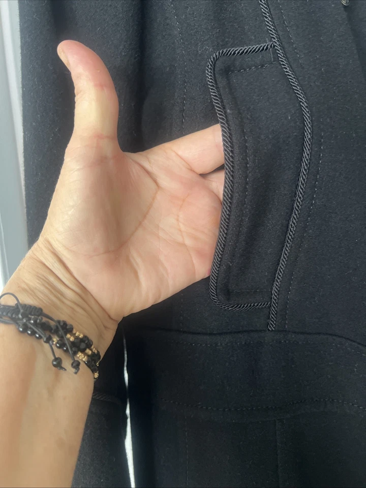 Guess Los Angeles 1981 Women Wool Pea Coat - Image 3 of 4