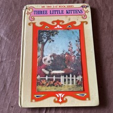 My Tiny 3-D Book Series Three Little Kittens Vintage Children's Hardcover 1987
