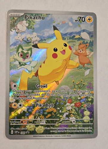 Pikachu #088 Sv: Scarlet & Violet: Base Promo Holo Black Star EN 2024