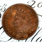 * 1891 * NEAR+ GEM BU MS INDIAN HEAD PENNY * FROM ORIGINAL COLLECTION