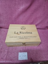 La Ricolma San Giusto a Rentennano cassa di legno vuota da 3 bottiglie 