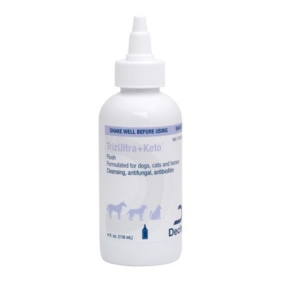 Keto Flush Ear Cleaner for Pets 4oz - Antifungal, Antibacterial Solution