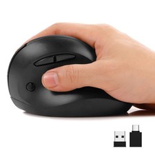 AUTLEY Ergonomic Mouse For Small Hands, 2.4GHz Optical Wireless Vertical Mouse,