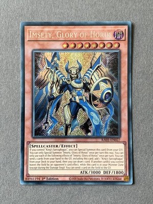 Yu-Gi-Oh! - Imsety, Glory of Horus - RA05 - Secret Rare - NM