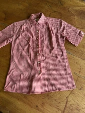 JH Collectibles Vtg Red White Checked Gingham Granny core Sz 8