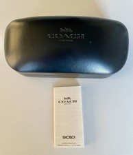 Coach New York Classic Genuine Black Hard Sunglasses Glasses Case EUC