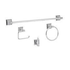 Designers Impressions 600 Series Polished Chrome Bathroom Hardware Set