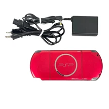 Sony PSP-3000 Radiant Red Console with Charger & New Battery Packs Region Free