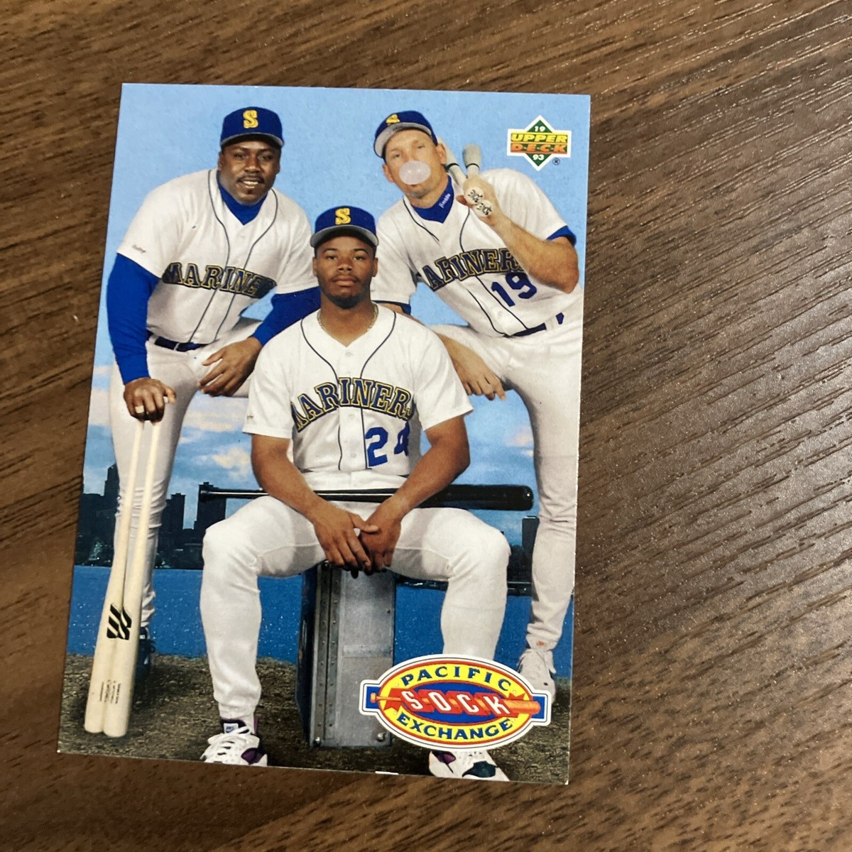 1993- Upper Deck-#55-Ken Griffey Jr. / Jay Buhner / Kevin Mitchell