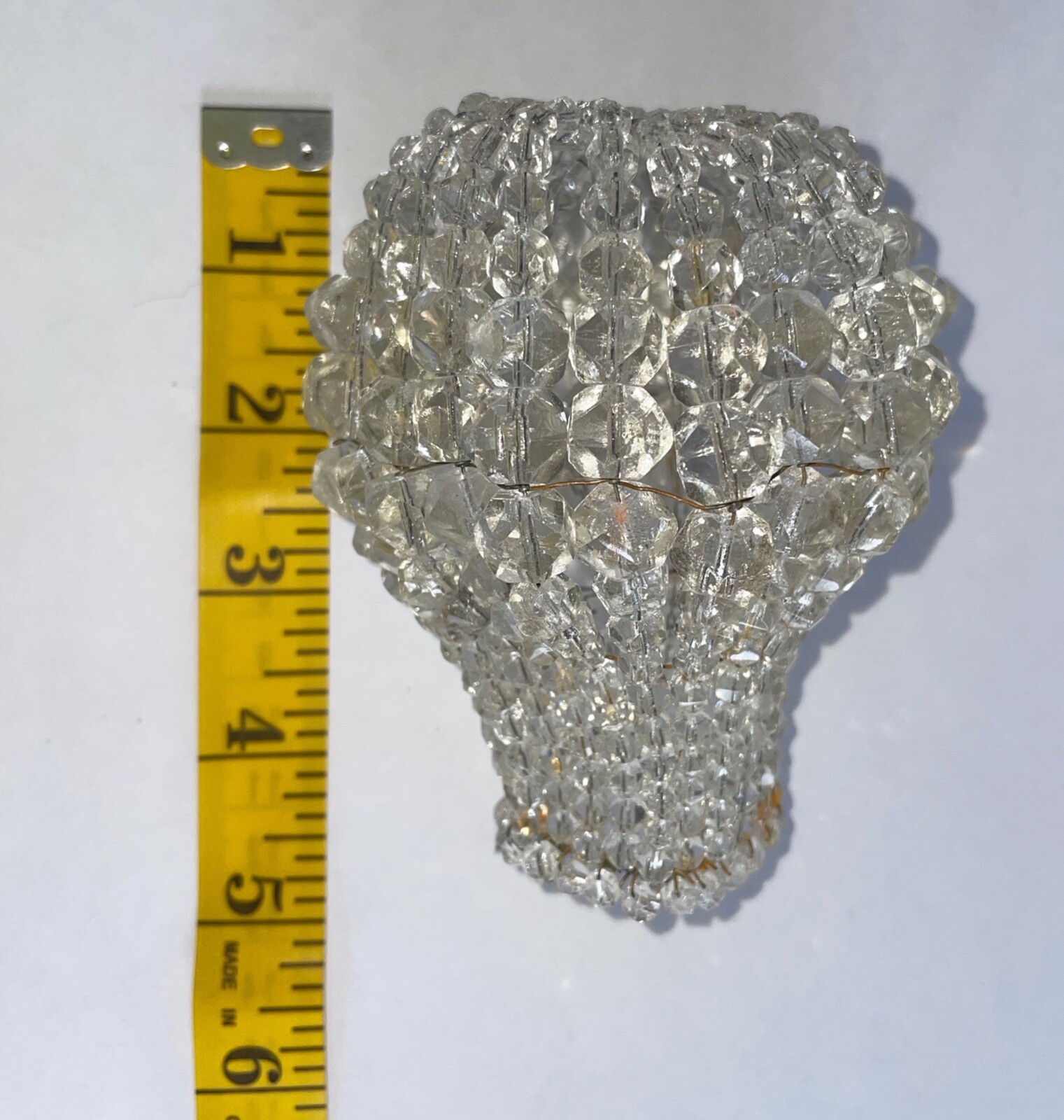 Antique Lead Crystal Light Bulb Cover c.1918 Chandelier w/ Original Pinning Wire eBay