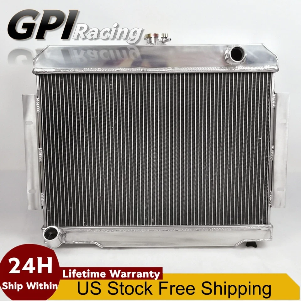 Radiador de aluminio de 3 filas para Jeep CJ5/CJ6/CJ7 1972-1986 Scrambler CC583 Foto 2 de 4