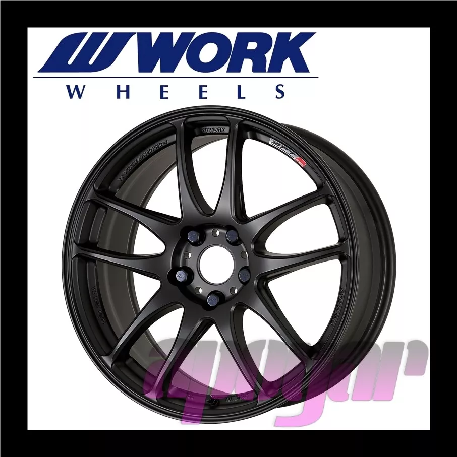 WORK EMOTION CR Kiwami WHEEL (1pcs) 18 inch 8.5J 30 5H 114.3 Matte Black (MBL)