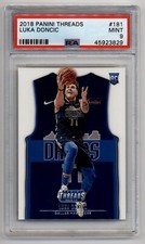 2018-19 Panini Threads #181 Luka Doncic Rookie RC PSA 9 MINT Lakers Mavs