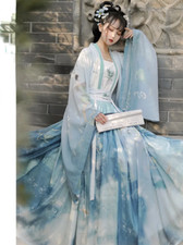 New Chinese Traditional Costume Hanfu Female Princess Fairy Skirt Dress Cosplay