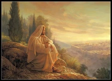 O Jerusalem - DIY DMC Chart Counted Cross Stitch Patterns Needlework 14 ct Aida