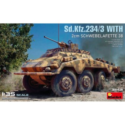 Mini Art 35431 Sd.Kfz.234/3 with 2 cm Schwebelafette 38 1/35
