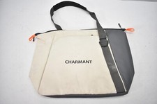 Charmant Borsa da Trasporto Imbottita Tracolla Singola Chiusura Cerniera Bianco/Arancione