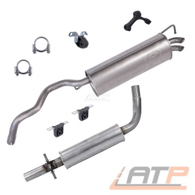 AUSPUFFANLAGE MITTEL ENDSCHALLDÄMPFER FÜR VW GOLF 4 1J 1.6 1.9 SDI