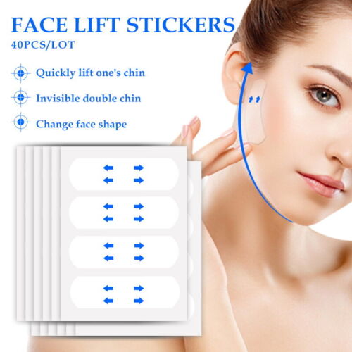 40pcs V Shape Face Slimming Sticker Chin Adhesive Lift Up Tape Makeup Face LiYN - Picture 1 of 10