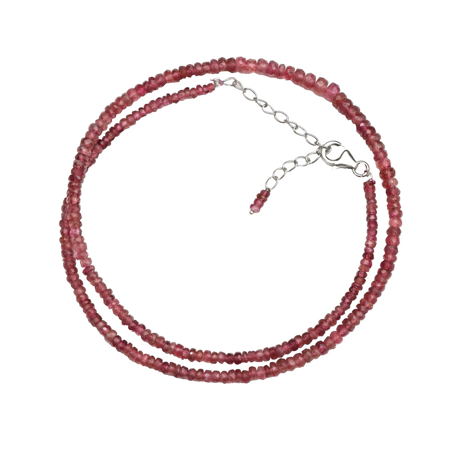 Rondelle Facetada Plata Esterlina Cuentas Para Hacer Joyas