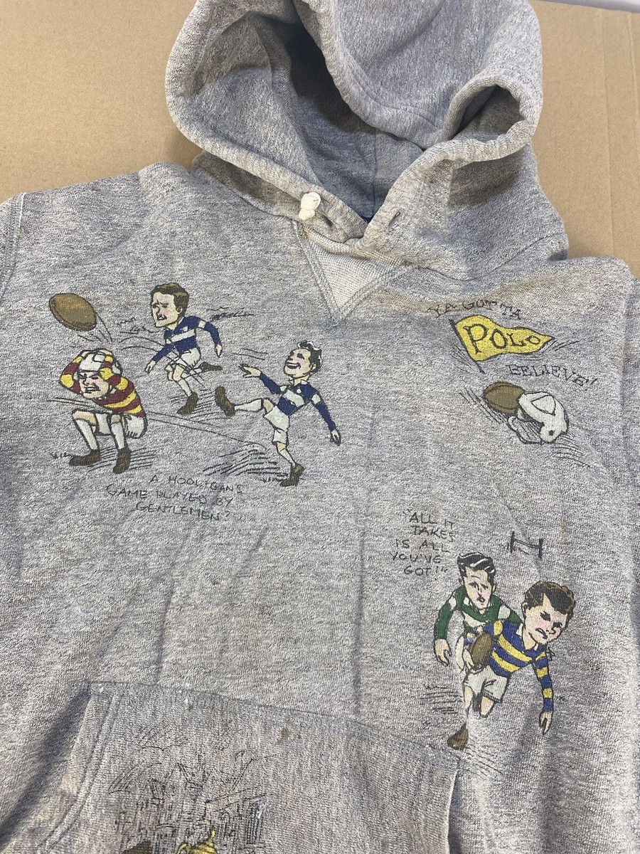 Polo Ralph Lauren St Andrews Football Rugby Hoodie Size S