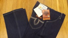 VTG Maverick Blue Bell Fashion Denim Blue Jeans 12 Reg NOS USA Made 26 x 27 4