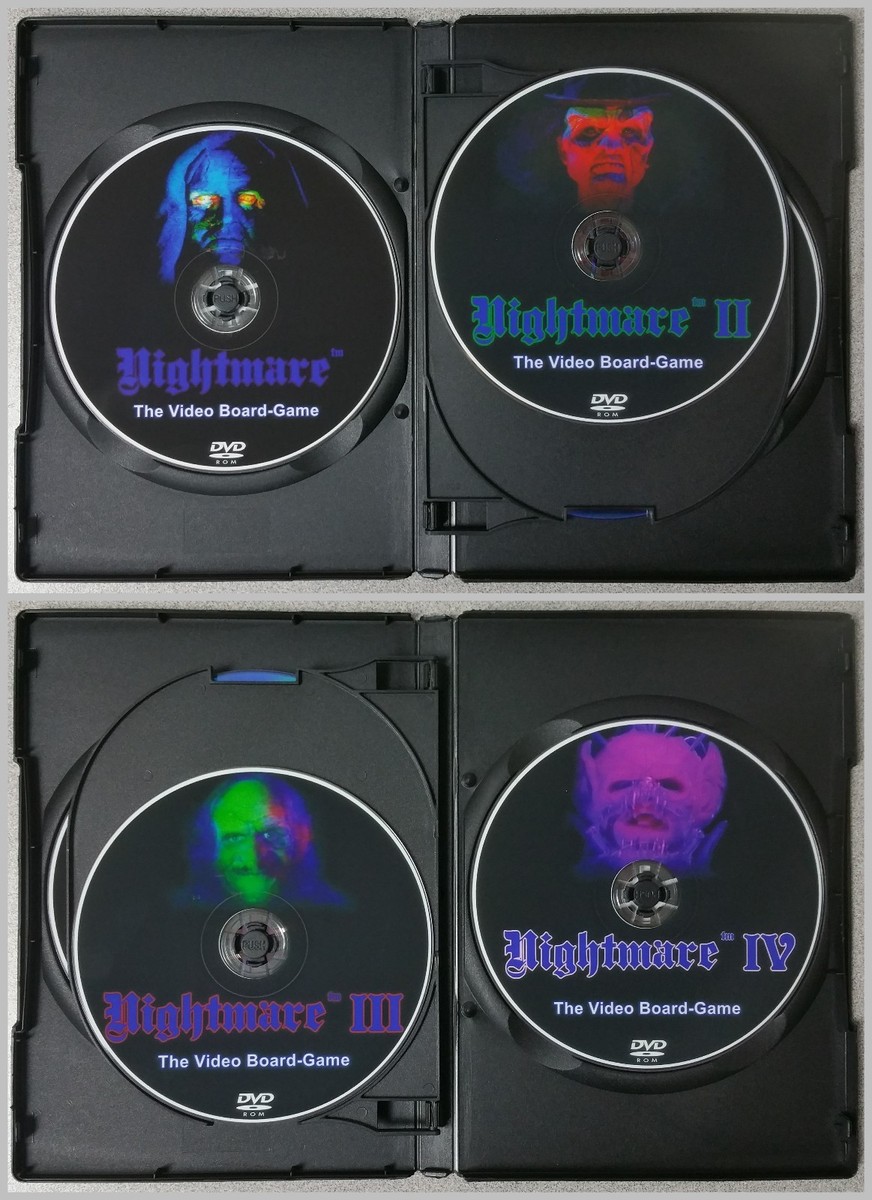 Nightmare I II III & IV / 1 2 3 & 4 Video Board Game Video Tape