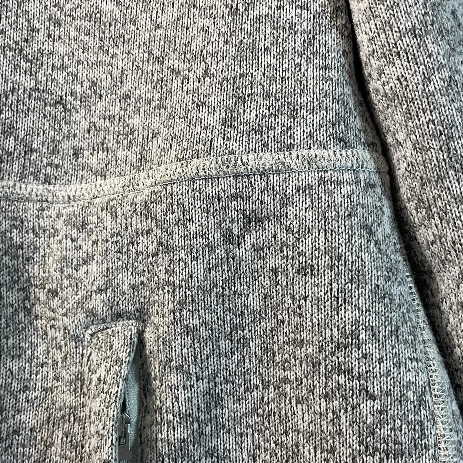 north-face fleece full-zip heather jacket