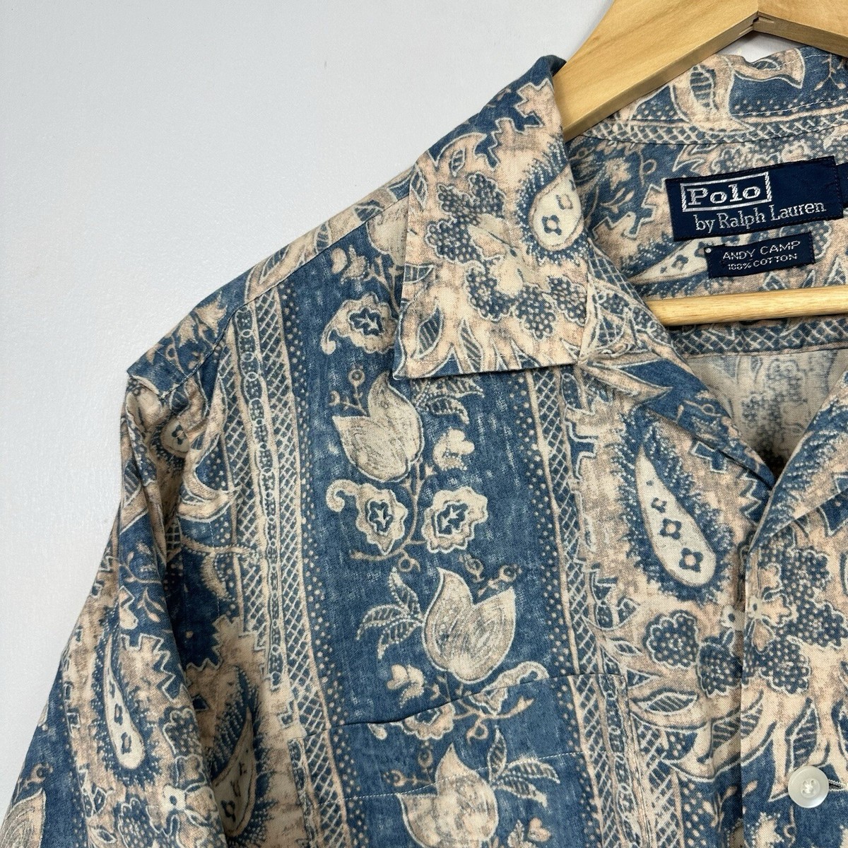 90s Ralph Lauren Shirt BERKLEY XL ペイズリー 90s Ralph Lauren Shirt ANDY CAMP PAISLEY