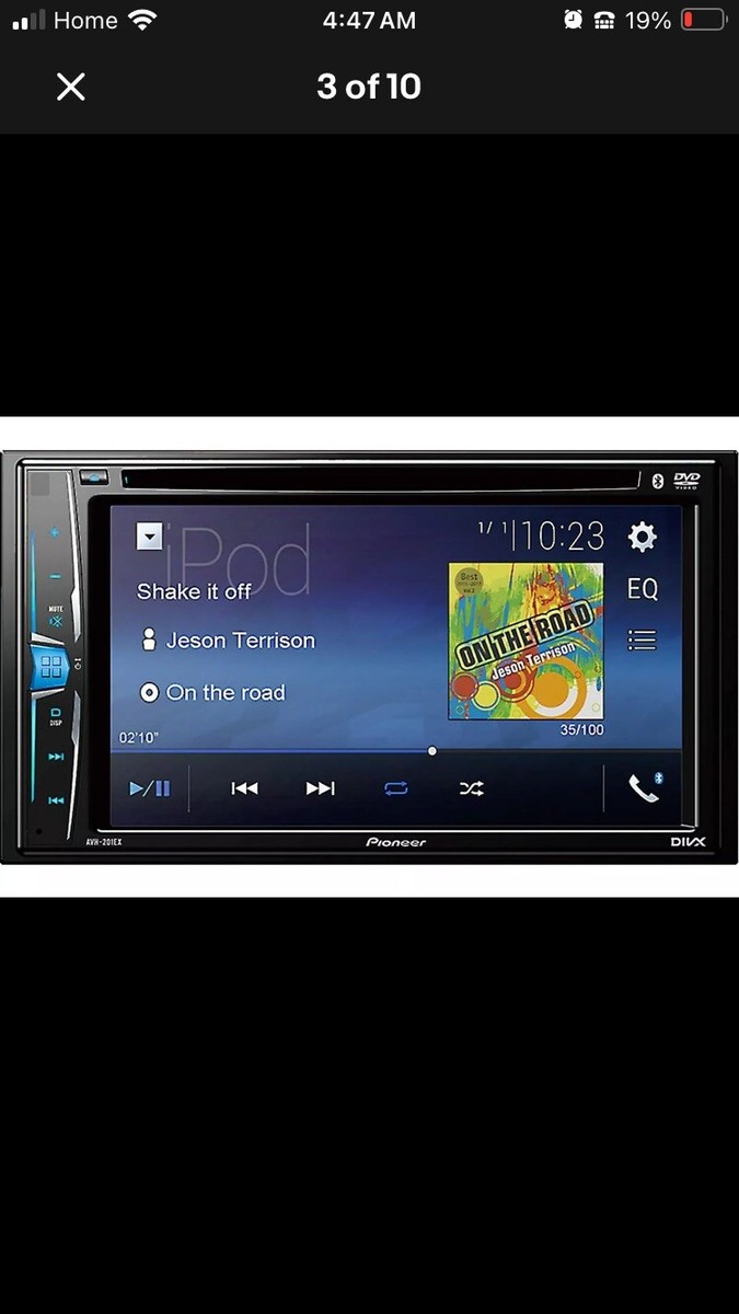 Pioneer AVH-201EX Bluetooth CD DVD Player iPhone Android USB Aux