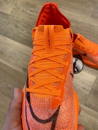 Nike Air Zoom Alphafly Next% 2 'Total Orange' DN3559-800 Women's 8, Men's 6.5 - Picture 8 of 12
